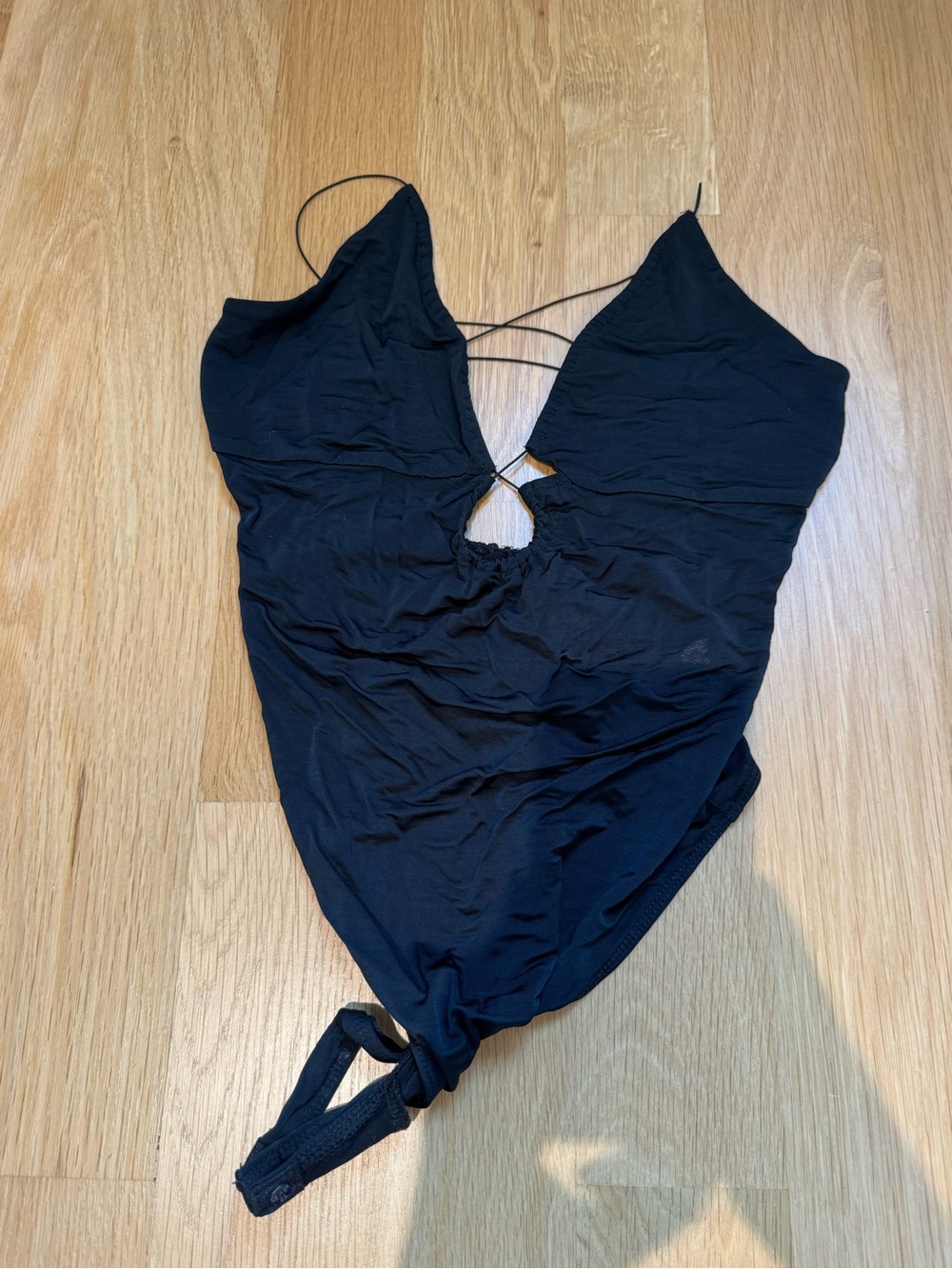 Black Free People Bodysuit